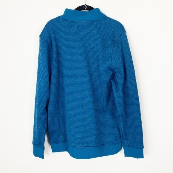 UA UNDER ARMOUR MEN’S Coldgear Loose a fit along Sleeve 1/4 Zip Polo Shirt Med - Picture 4 of 5